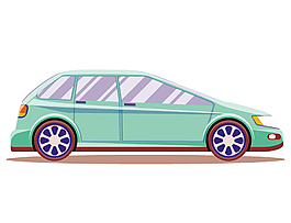 卡通創(chuàng)意汽車矢量元素