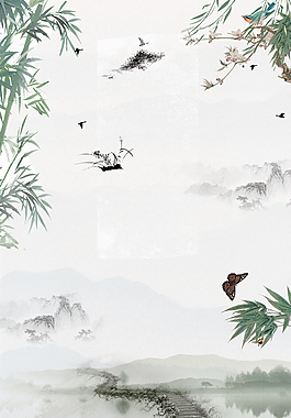 簡約中國二十四節(jié)氣清明海報背景