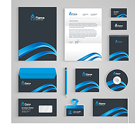 商務藍色VI設計