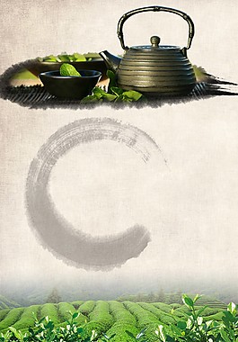 中國風(fēng)春茶海報背景設(shè)計