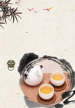 中國風(fēng)春茶海報背景設(shè)計