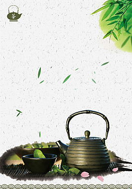 古風(fēng)創(chuàng)意春茶上市海報(bào)背景設(shè)計(jì)