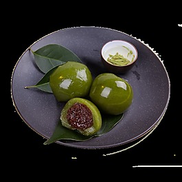 绿色清明青团元素设计