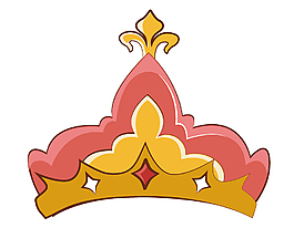卡通創(chuàng)意王冠矢量元素