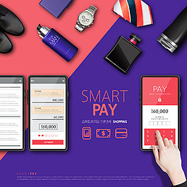 現代科技移動智能支付PAY宣傳海報