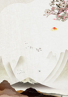 中國風(fēng)水墨山水背景