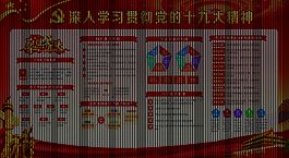深入學習貫徹黨的十九大精神展板