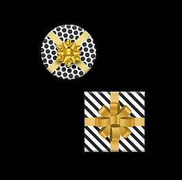 質(zhì)感大氣禮盒裝飾素材