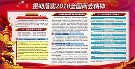 贯彻落实2018全国两会精神宣传栏