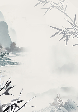 中國風(fēng)傳統(tǒng)山水春天背景