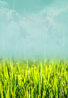 小清新二十四節(jié)氣谷雨背景