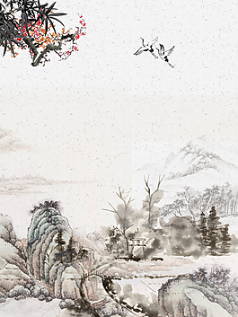 中國風(fēng)山水背景
