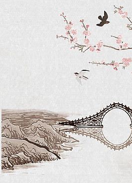 中國風(fēng)山水背景