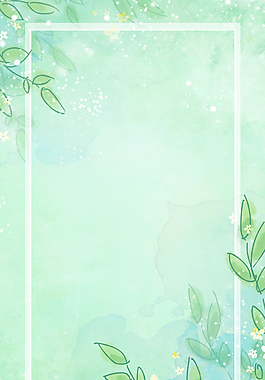 手绘叶子花新背景