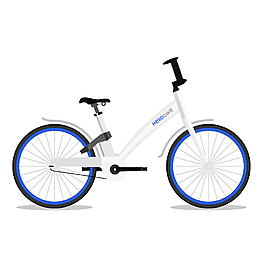 共享單車哈羅插畫(huà)