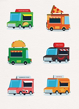 簡約創(chuàng)意設(shè)計快餐車