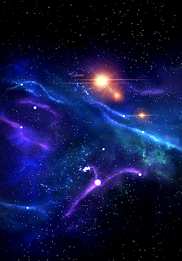 蓝色星空背景