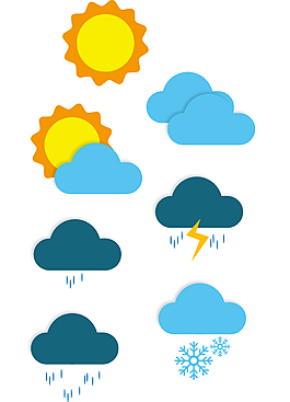 天氣圖標標識icon