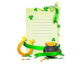 手繪卡通信紙金幣矢量元素