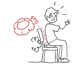 卡通手繪男孩坐在椅子上矢量元素