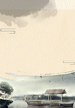 彩繪中國風(fēng)立夏海報背景設(shè)計(jì)
