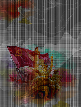 矢量水彩雕塑五四青年節背景