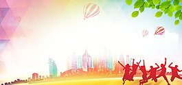 夢(mèng)幻五四青年節(jié)電商banner背景設(shè)計(jì)