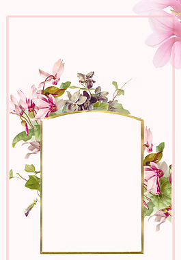 粉色花朵5.20情人节背景