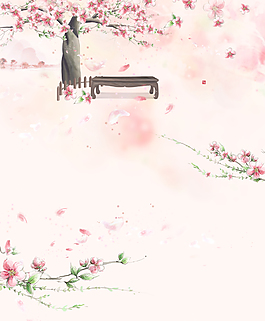 粉紅桃花背景