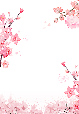 樱花祭梦幻花朵背景