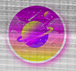 星球儿童插画