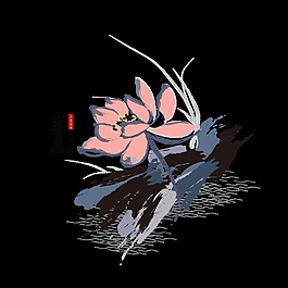 中國風粉色花朵立夏二十四節(jié)氣元素