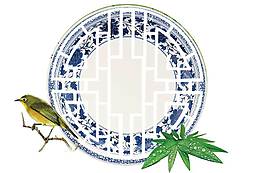 手繪花鳥幾何元素