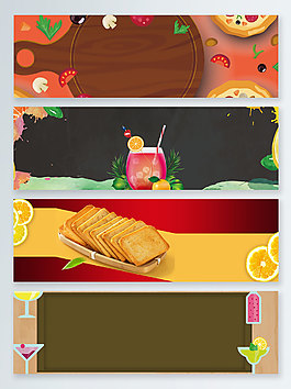 吃貨節(jié)夏季食品banner背景