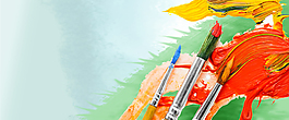 兒童節(jié)卡通banner背景