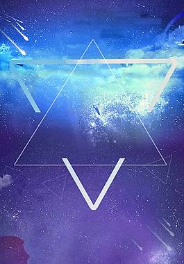 藍(lán)色漸變夢(mèng)幻星空背景