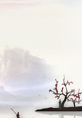 中国风水墨底纹背景