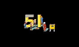 立体五一劳动艺术字
