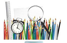 手繪鉛筆尺子元素