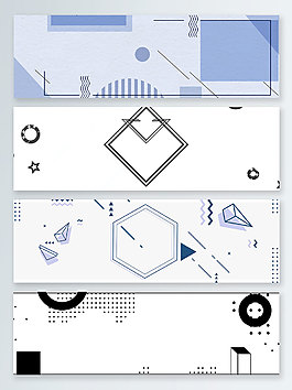 創(chuàng)意幾何夏季上新banner背景