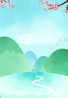夏季上新折扣綠背景