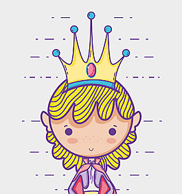 可愛公主畫風(fēng)裝飾元素