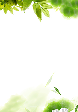 綠色春天花朵背景