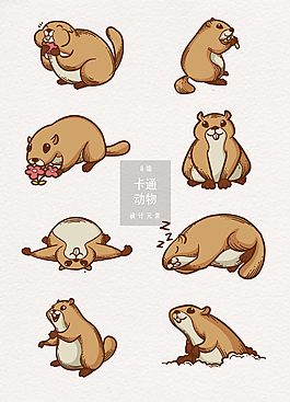 可愛卡通老鼠素材