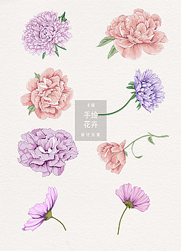 唯美小清新花卉花朵素材