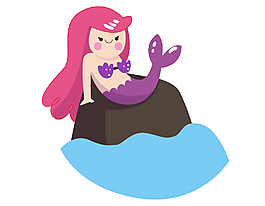 唯美美人魚元素