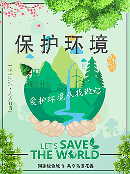 保護環境公益海報