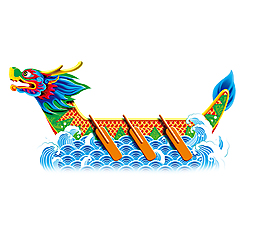 端午節賽龍舟元素