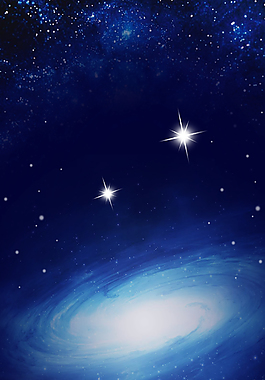 蓝色科幻星球背景素材