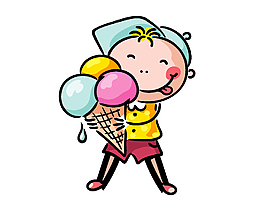 卡通小孩萬(wàn)花筒元素